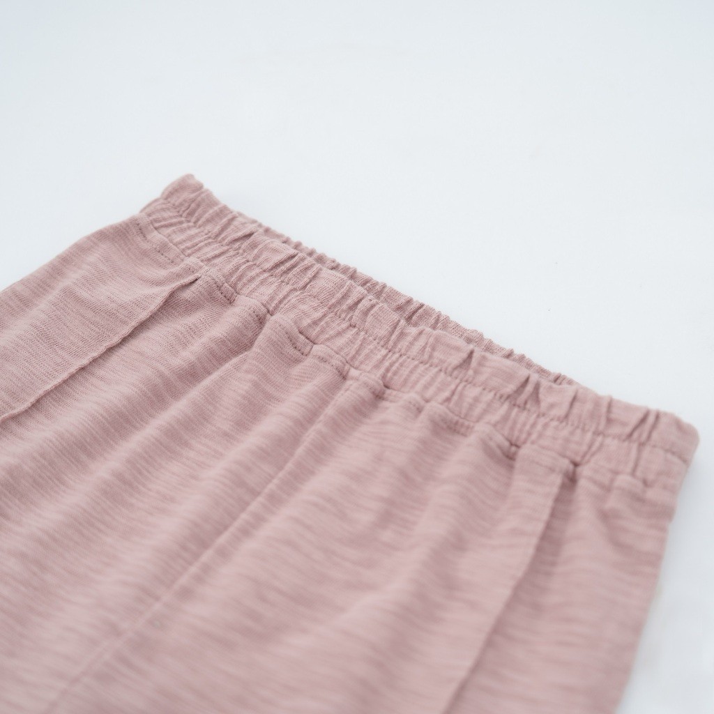 (12M-5Y) Bộ tay lỡ cổ tròn Slub cotton cho bé  bé gái - Pure Cotton BCT120401 | Quần áo BU Baby chính hãng