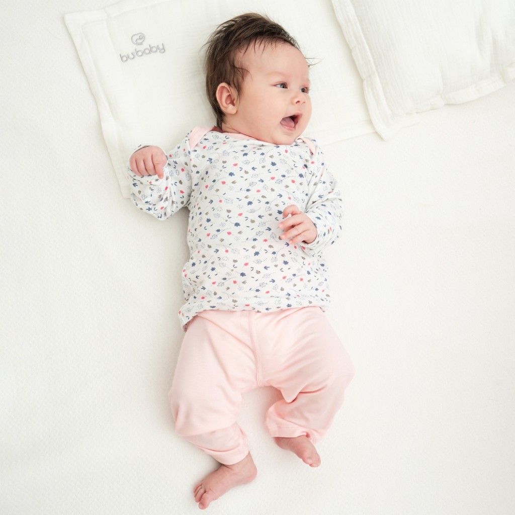 Bộ dài tay cổ chồm Leafly - Pure Cotton BCT110501 | Quần áo BuBaby chính hãng