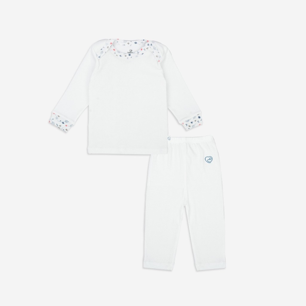 Bộ dài tay cổ chồm Leafly - Pure Cotton BCT110501 | Quần áo BuBaby chính hãng