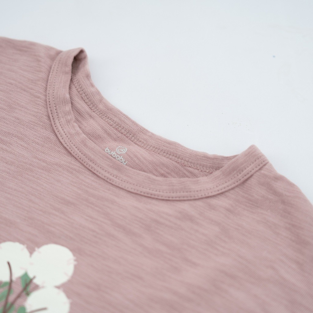 (12M-5Y) Bộ tay lỡ cổ tròn Slub cotton cho bé  bé gái - Pure Cotton BCT120401 | Quần áo BU Baby chính hãng