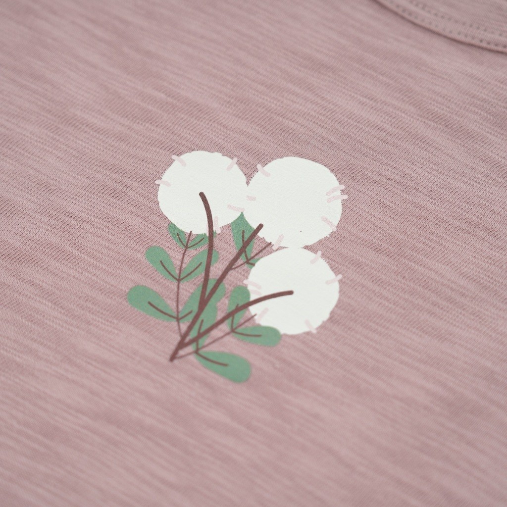 (12M-5Y) Bộ tay lỡ cổ tròn Slub cotton cho bé  bé gái - Pure Cotton BCT120401 | Quần áo BU Baby chính hãng