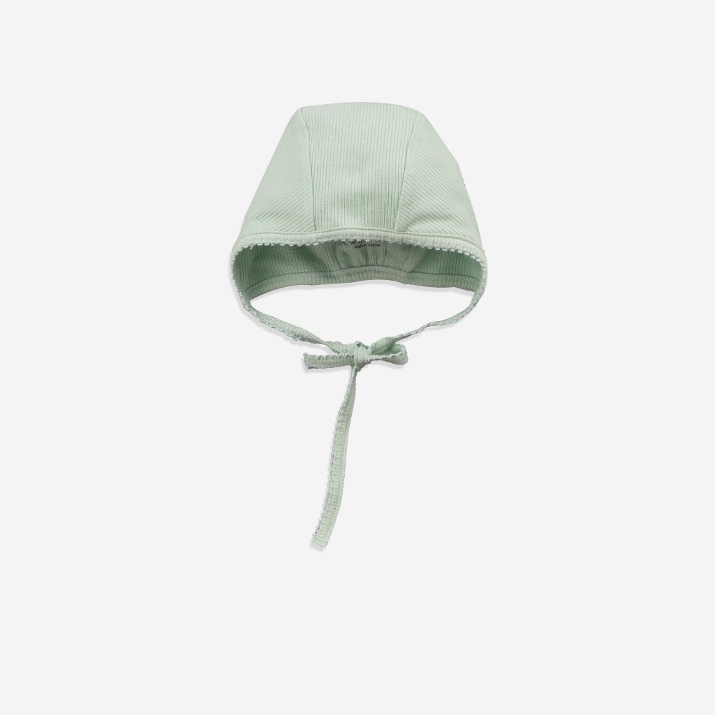 Mũ Sơ Sinh cho bé buộc dây Siro Bonnet, chất liệu Siro Cotton BuBaby ASR194300 | Phụ kiện BuBaby chính hãng