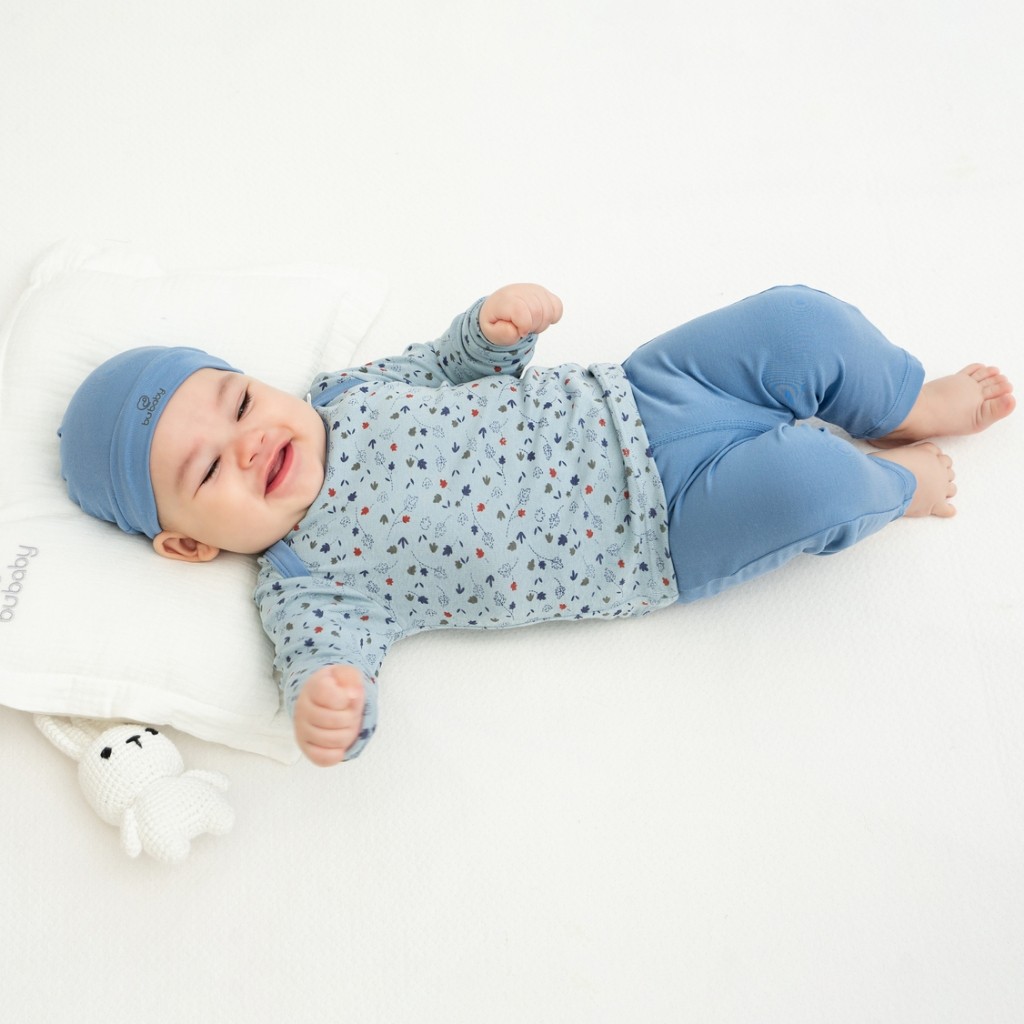 Bộ dài tay cổ chồm Leafly - Pure Cotton BCT110501 | Quần áo BuBaby chính hãng