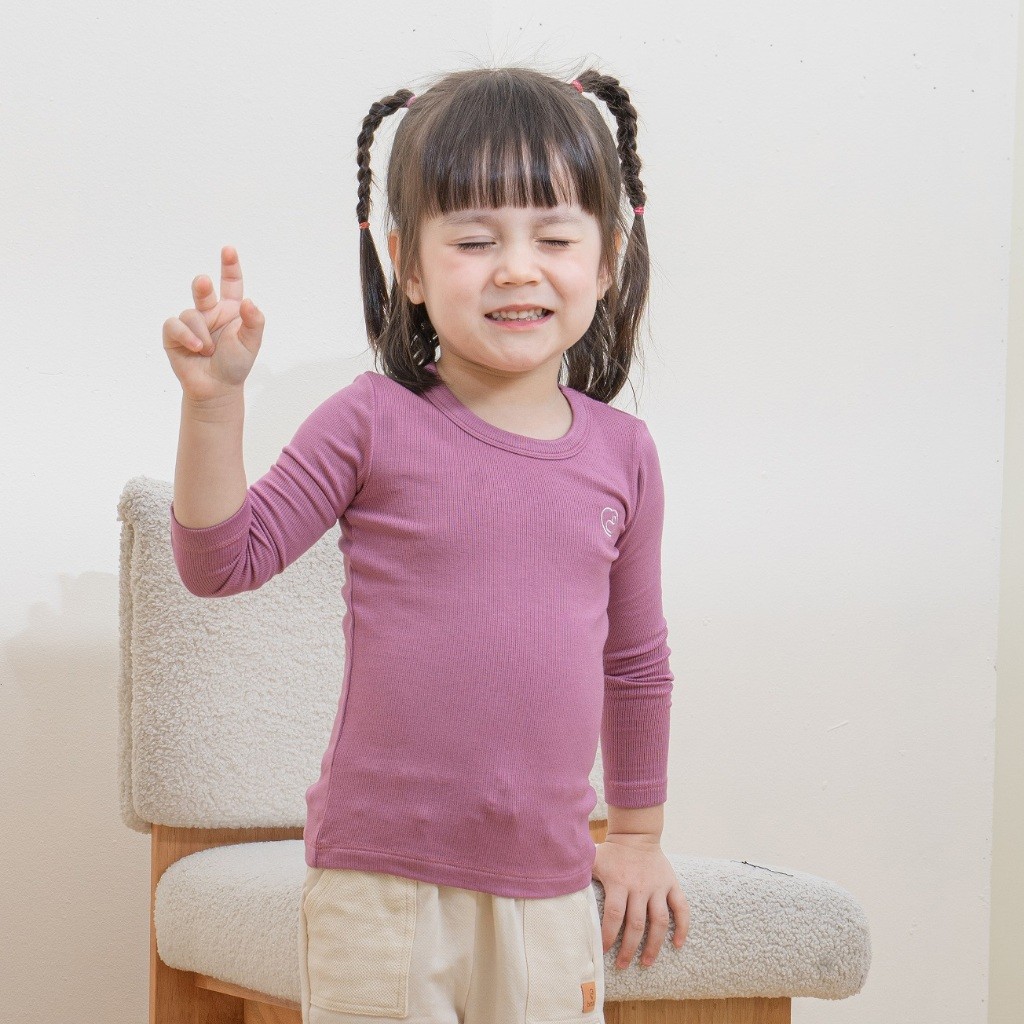 Bộ 3 áo giữ nhiệt dài tay cổ tròn giữ ấm cho bé chất liệu sợi gỗ sồi - Molist BMD310400 | Quần áo BuBaby chính hãng