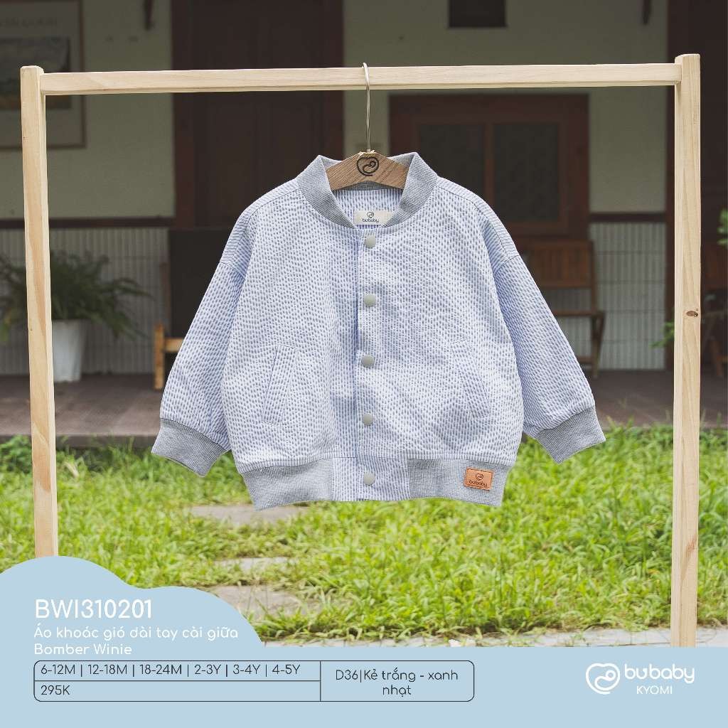 (1Y-5Y) Bubaby Bộ gile cổ tròn, quần dài - BCT190400 - Bubaby bé trai - Bubaby bé gái – Quần áo Bubaby