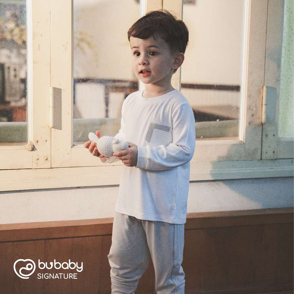 (1Y-5Y) Bubaby Bộ gile cổ tròn, quần dài - BCT190400 - Bubaby bé trai - Bubaby bé gái – Quần áo Bubaby