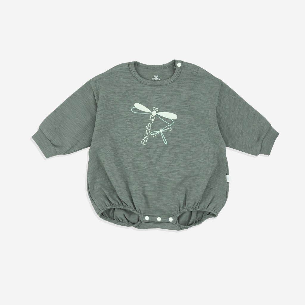 (1M-12M) Bộ đồ liên thân dài tay cài vai BCT210101 Pure Cotton Dona cho bé sơ sinh  - | Quần áo BU Baby