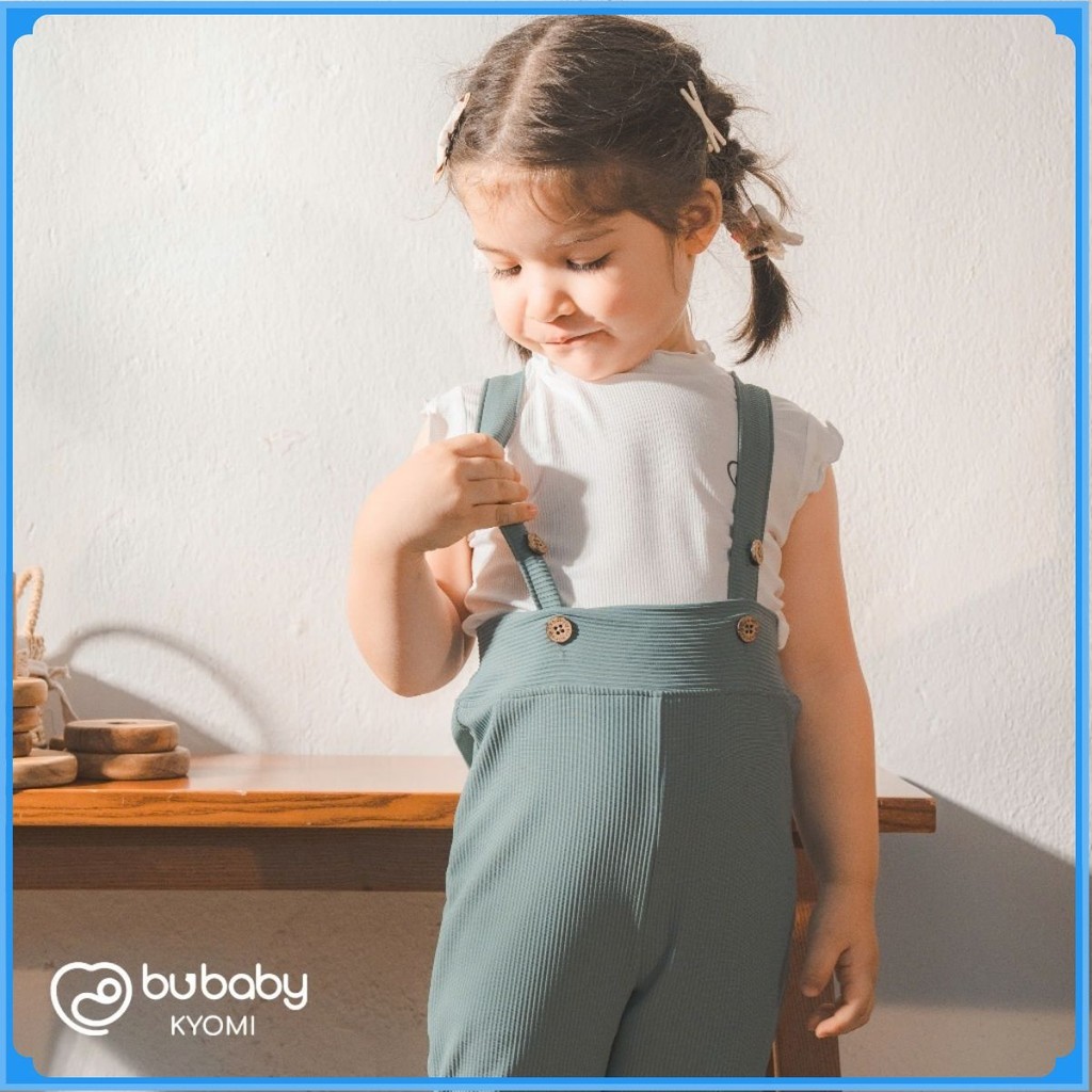 (6-3Y) Quần yếm dài túi ốp sau cho bé Bubaby - BCT416900