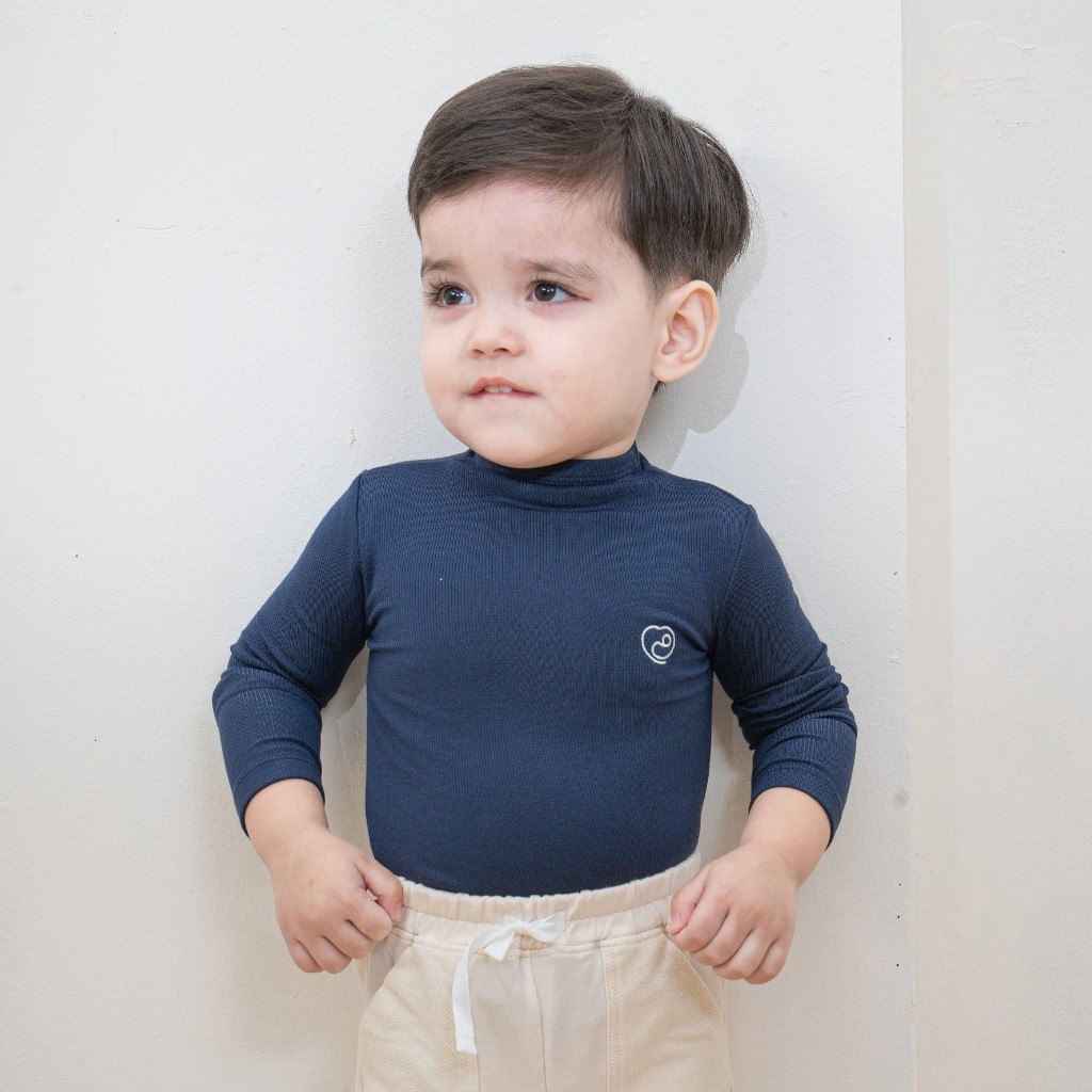 Set 3 áo giữ nhiệt dài tay cao cổ giữ ấm cho bé chất liệu sợi gỗ sồi - Molist BMD310904 | Quần áo BuBaby chính hãng