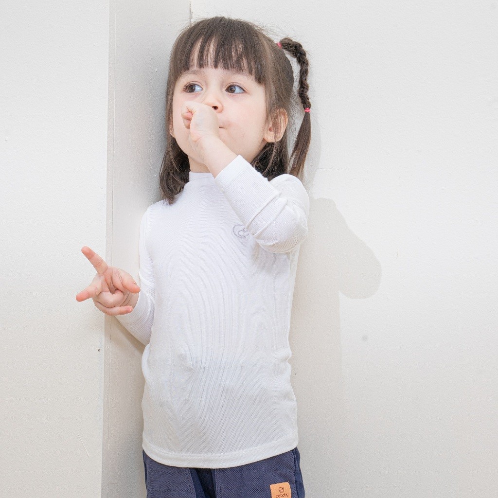 Set 3 áo giữ nhiệt dài tay cao cổ giữ ấm cho bé chất liệu sợi gỗ sồi - Molist BMD310904 | Quần áo BuBaby chính hãng