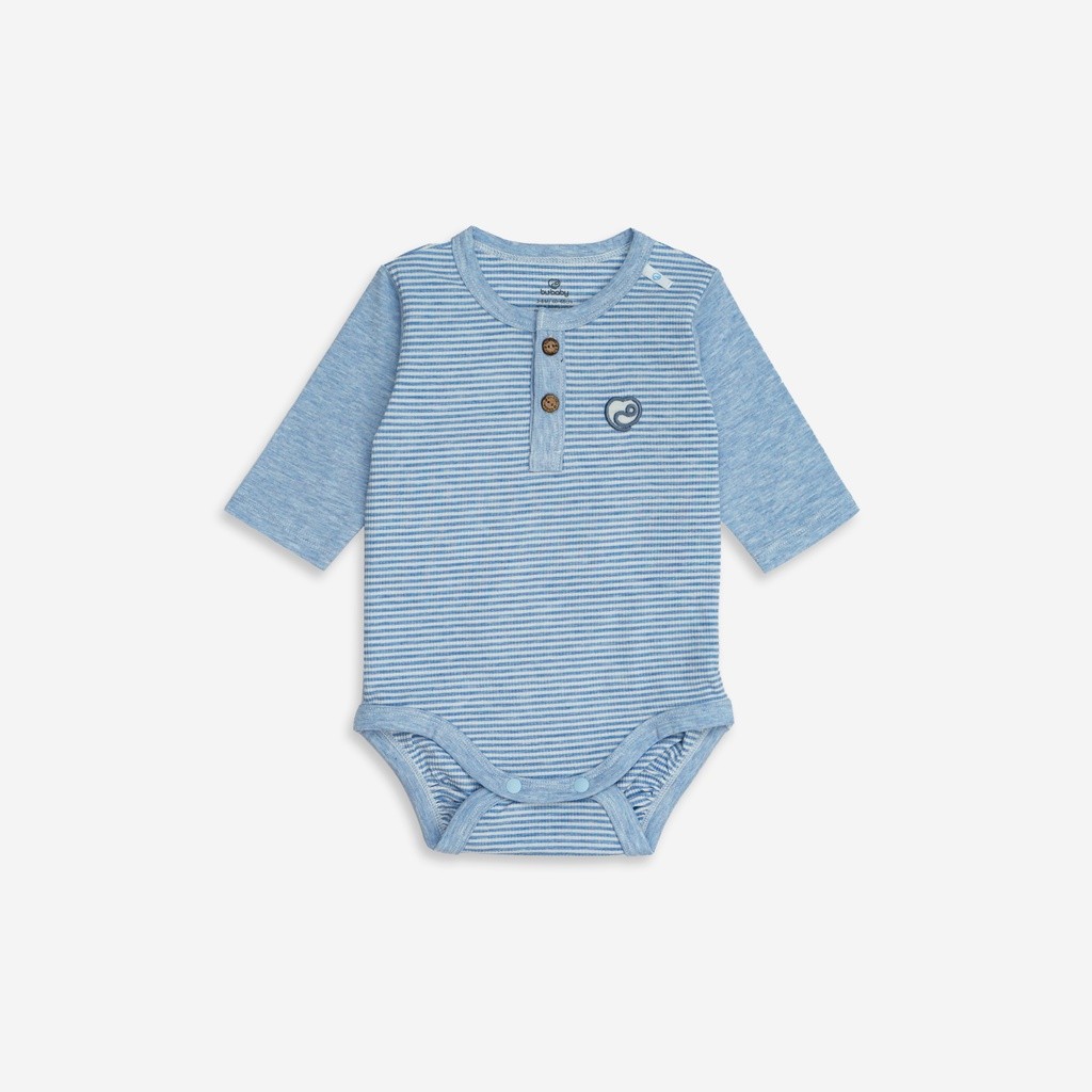Body chip bé trai, bé gái 3-12M, chất liệu siro cotton BU Baby BSR220300 | Quần áo Bubaby chính hãng