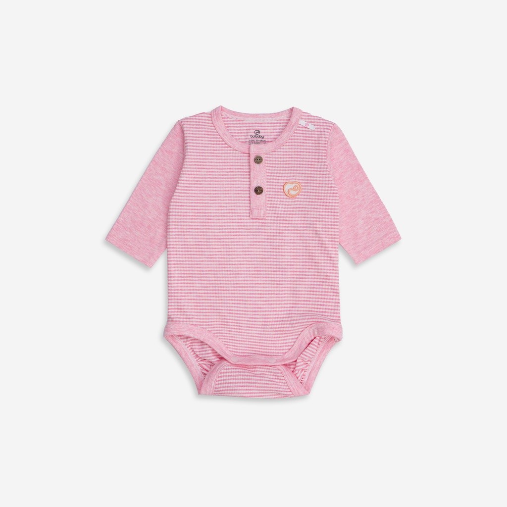 Body chip bé trai, bé gái 3-12M, chất liệu siro cotton BU Baby BSR220300 | Quần áo Bubaby chính hãng