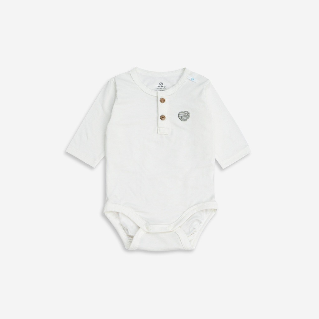 Body chip bé trai, bé gái 3-12M, chất liệu siro cotton BU Baby BSR220300 | Quần áo Bubaby chính hãng