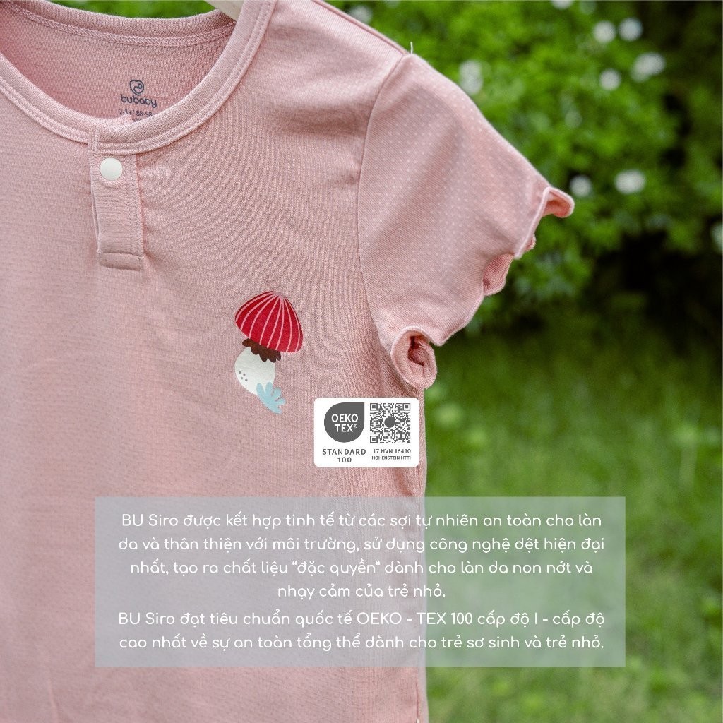 Bộ bèo tay cổ trụ Siro cho bé Bubaby BSR130303