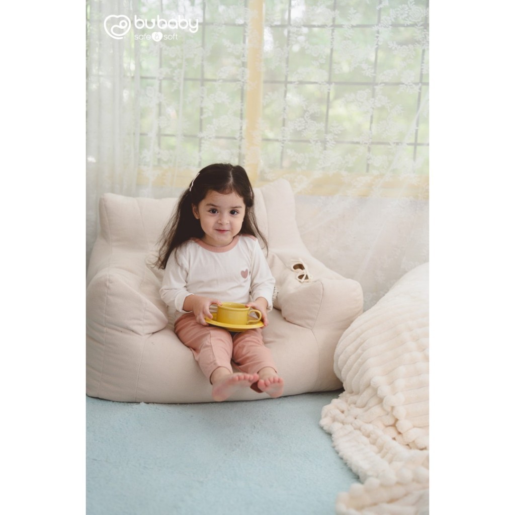 (6M-5Y) Bộ dài tay cài vai BSR110101 Siro - Bu baby cho bé gái - Bu baby cho bé trai - Quần áo Bu baby