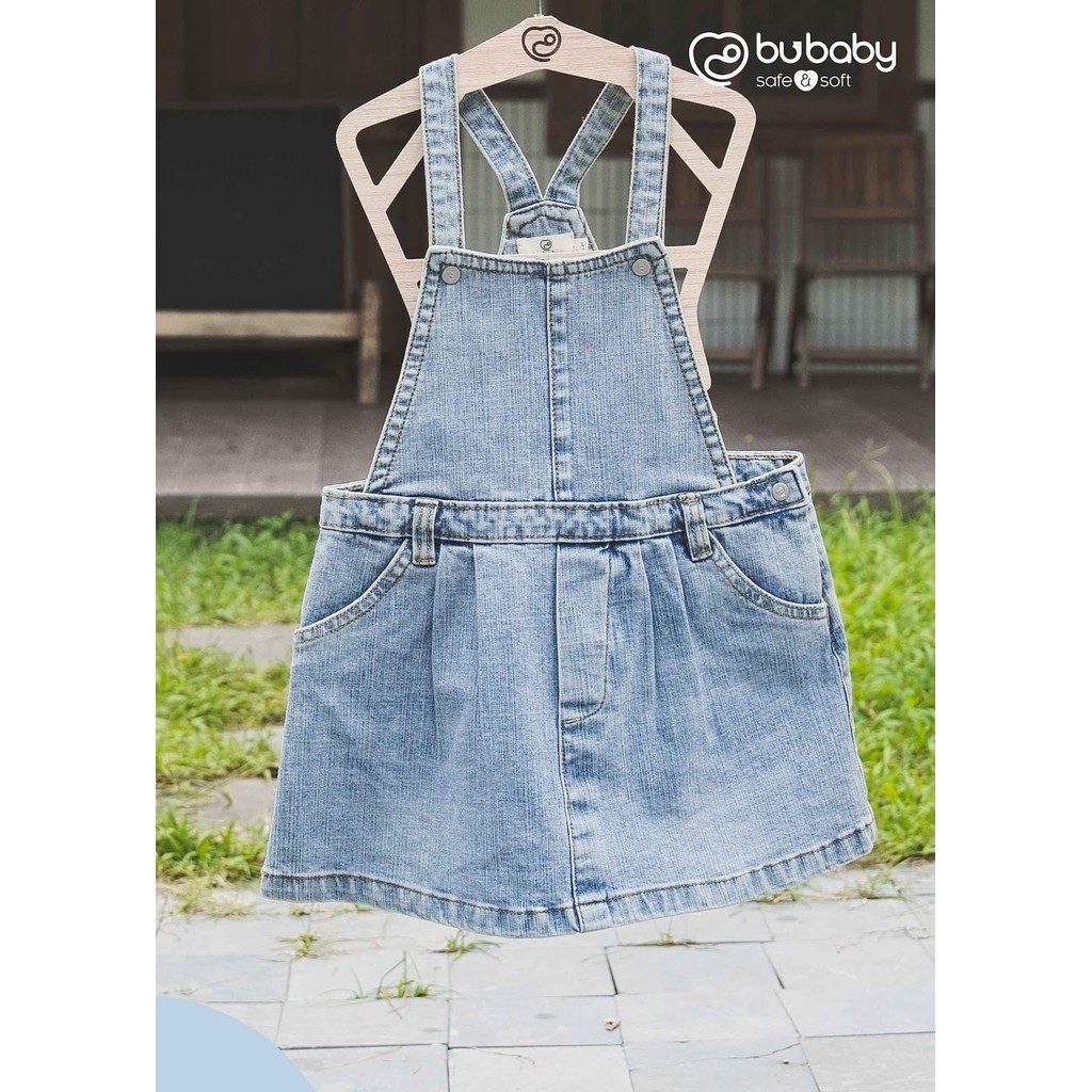 (1Y-5Y) Váy yếm Jeans mềm BU cho bé gái BDE503101 Bubaby bé trai – Bubaby bé gái – Quần áo Bubaby