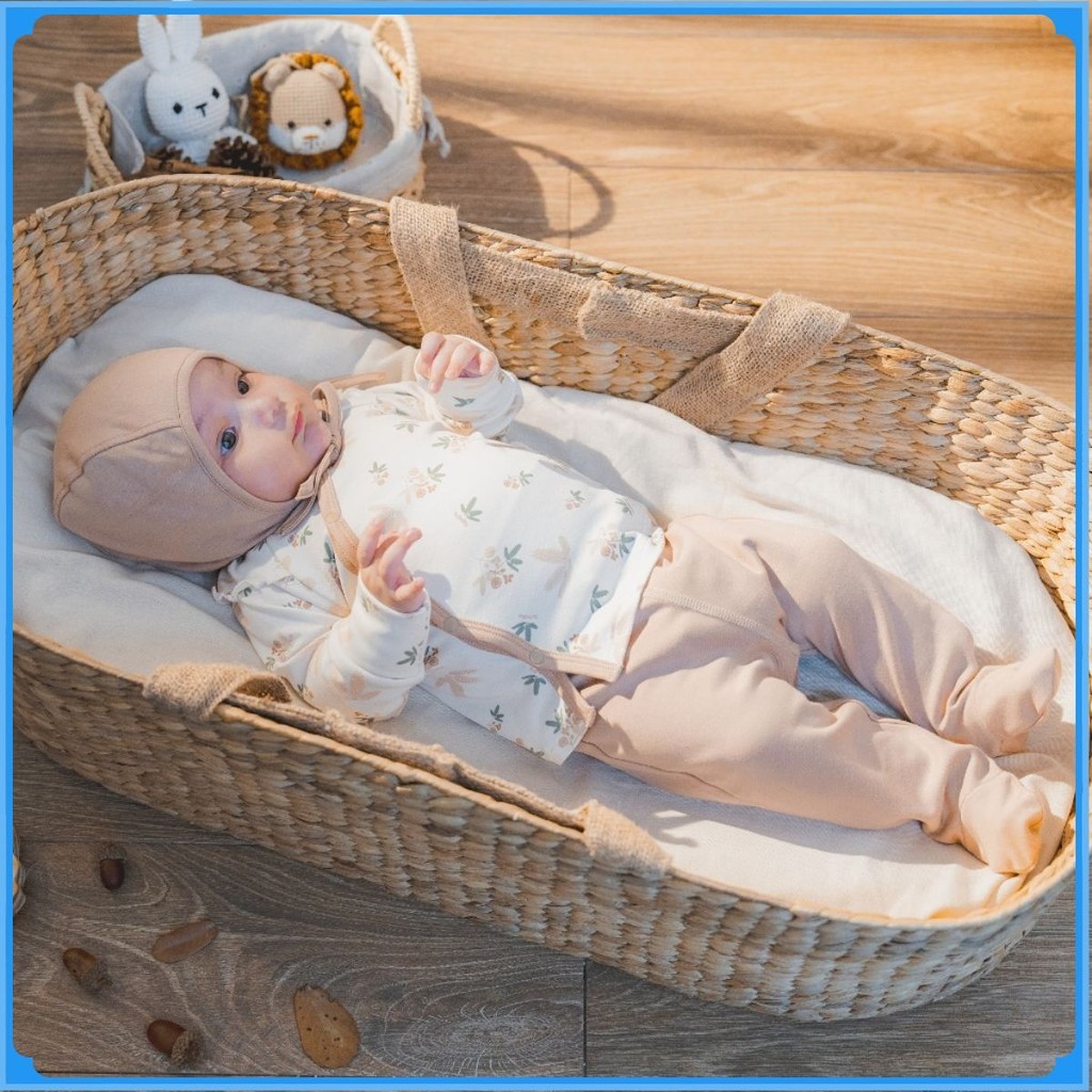 (NB-3M) Bộ dài tay cài chéo BCT110801 Mimo cho bé sơ sinh- Pure Cotton- Bubaby sơ sinh