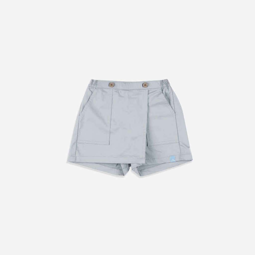 (2Y-5Y) Quần yếm đùi kaki cạp chun cho bé gái  - Kaki BCT103101 - Bu baby bé gái - Quần áo BuBaby chính hãng