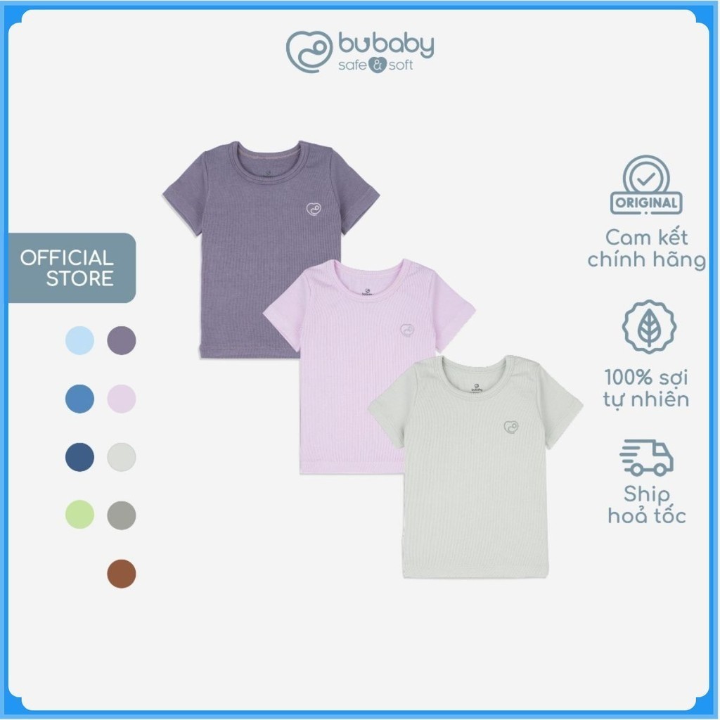 (1Y-4Y) Set 3 áo ngắn tay cổ tròn thoái mái, thuận tiện cho bé - Molist BMD330401 | Quần áo BU Baby chính hãng