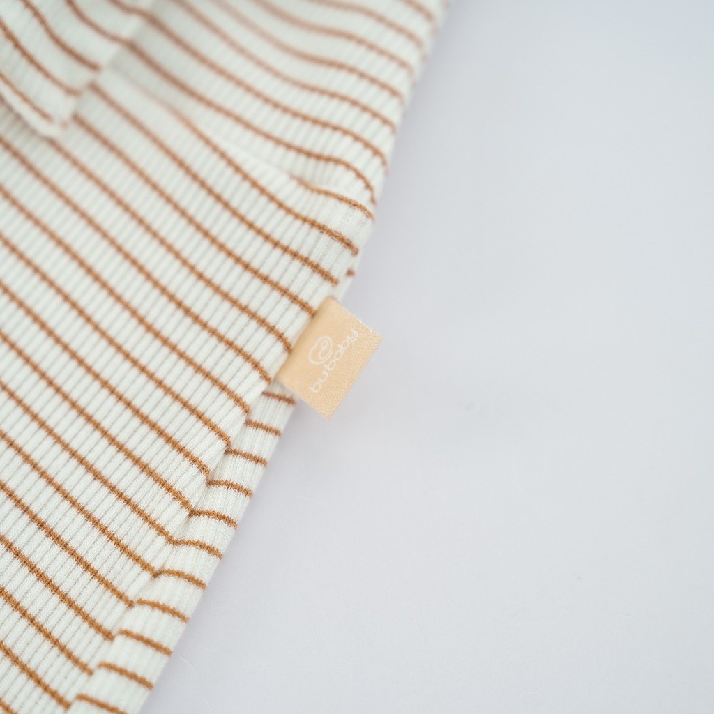 (6M-18M) Quần yếm dài Bèo đai BSR4163ST Siro Stripy cho bé - Bu baby sơ sinh - Quần áo BU Baby chính hãng