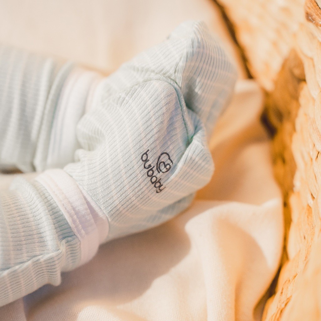 Bộ bao chân, bao tay Siro Stripy - Siro ASR4000ST- Bubaby sơ sinh - Mũ Bubaby - Bao tay Bubaby