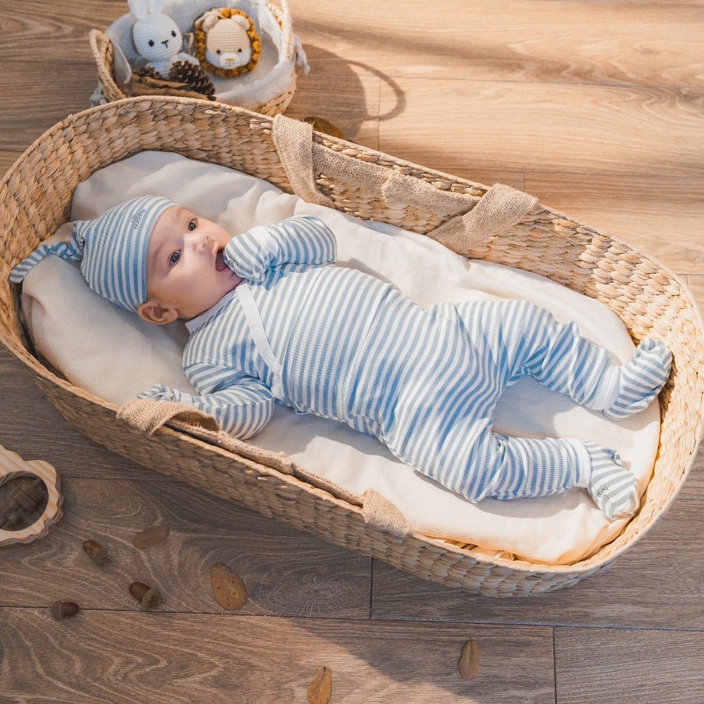 Bộ bao chân, bao tay Siro Stripy - Siro ASR4000ST- Bubaby sơ sinh - Mũ Bubaby - Bao tay Bubaby