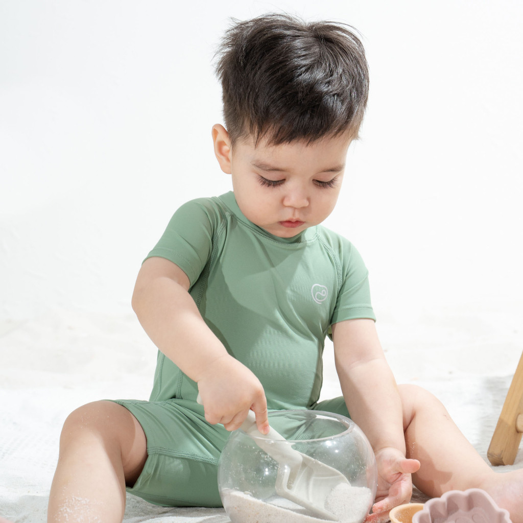 Tổng hợp đồ bơi liền thân UPF 50+ BU Aqua | Quần áo BuBaby chính hãng