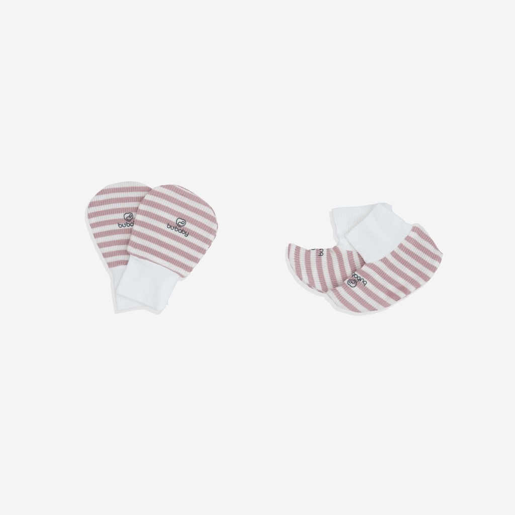 Bộ bao chân, bao tay Siro Stripy - Siro ASR4000ST- Bubaby sơ sinh - Mũ Bubaby - Bao tay Bubaby