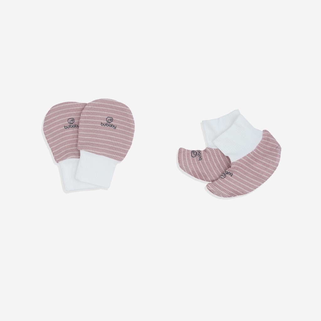 Bộ bao chân, bao tay Siro Stripy - Siro ASR4000ST- Bubaby sơ sinh - Mũ Bubaby - Bao tay Bubaby