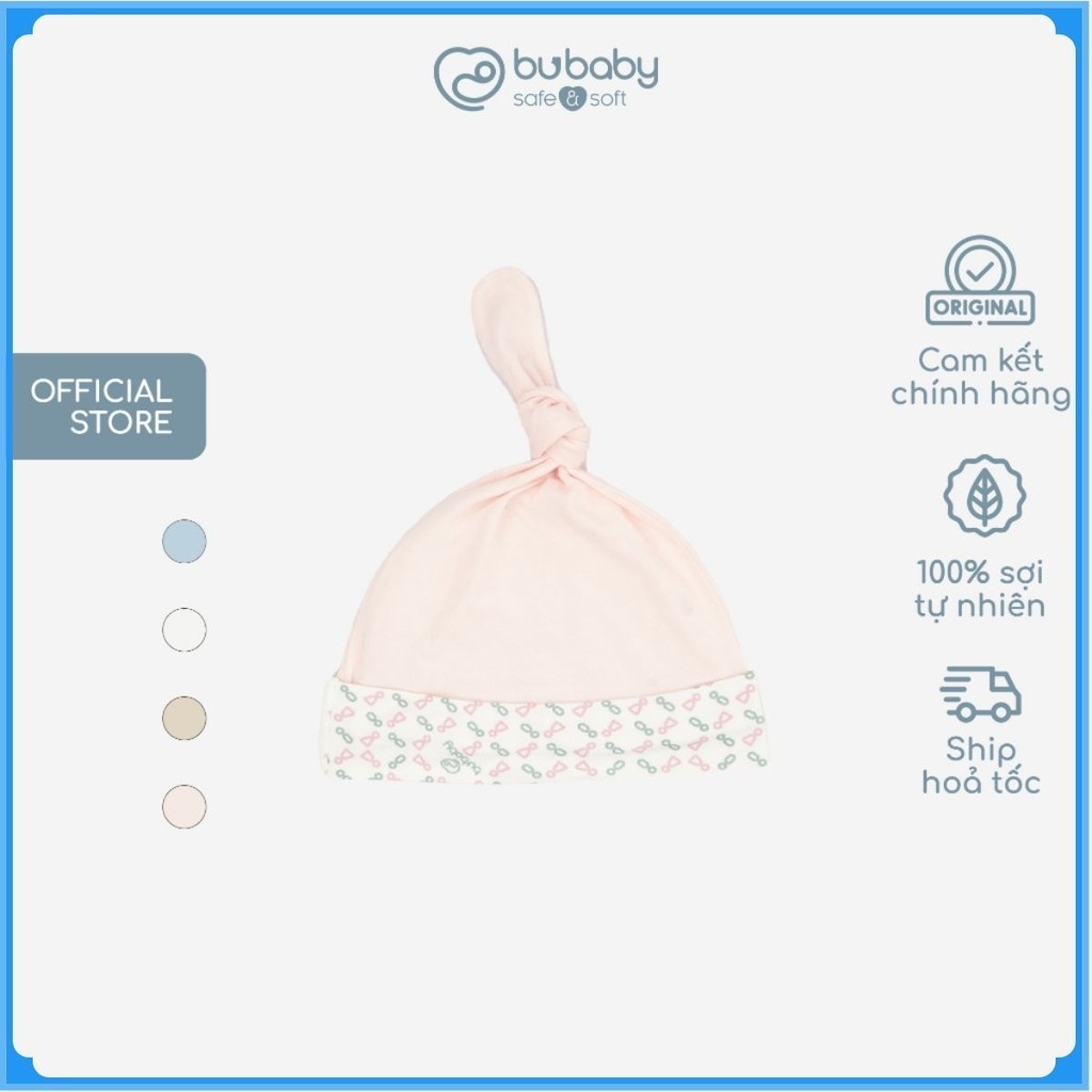 Mũ nút thắt Iconic dễ thương chất liệu mềm mại, thoải mái cho bé - Bambus ABB1924NS | Phụ kiện BuBaby chính hãng
