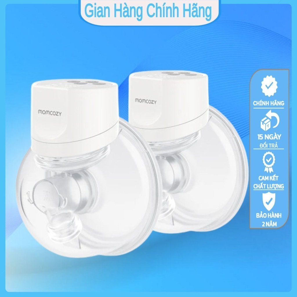 Máy hút sữa điện đôi không dây rảnh tay Cao cấp Momcozy S12 Pro [Hàng Chính Hãng]