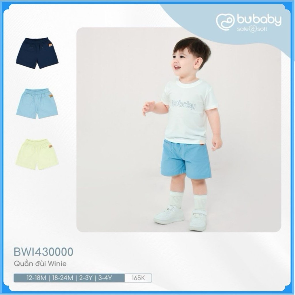 (1Y-4Y) Quần đùi Winie thoải mái, dễ vận động, phối túi thời trang BuBaby BWI430000 | Quần áo BuBaby chính hãng