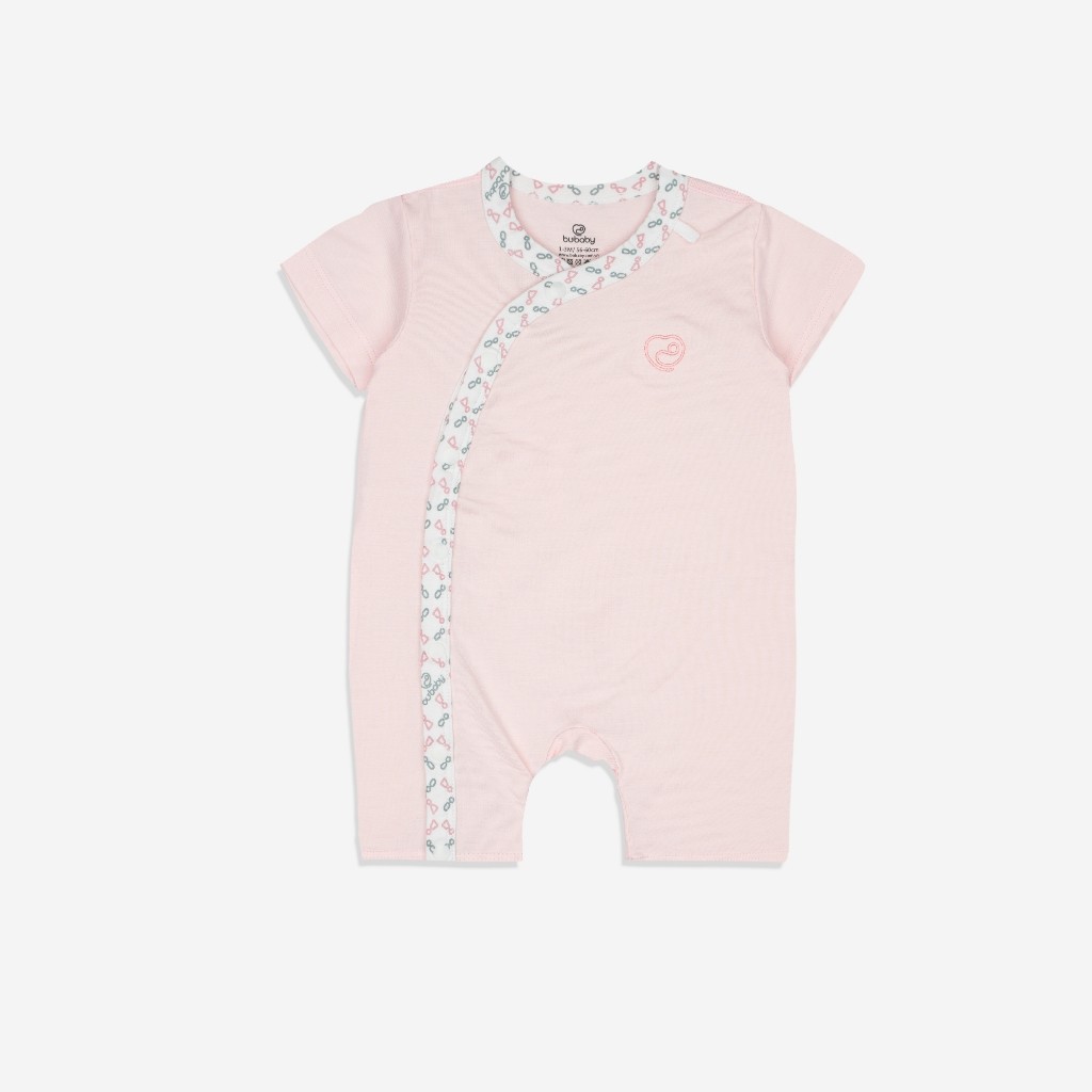 (6-9M-Blue) Body ngắn tay cài chéo Iconic cho bé từ 1-12 tháng chất liệu sợi tre mềm mại - Bambus BBB2308NS