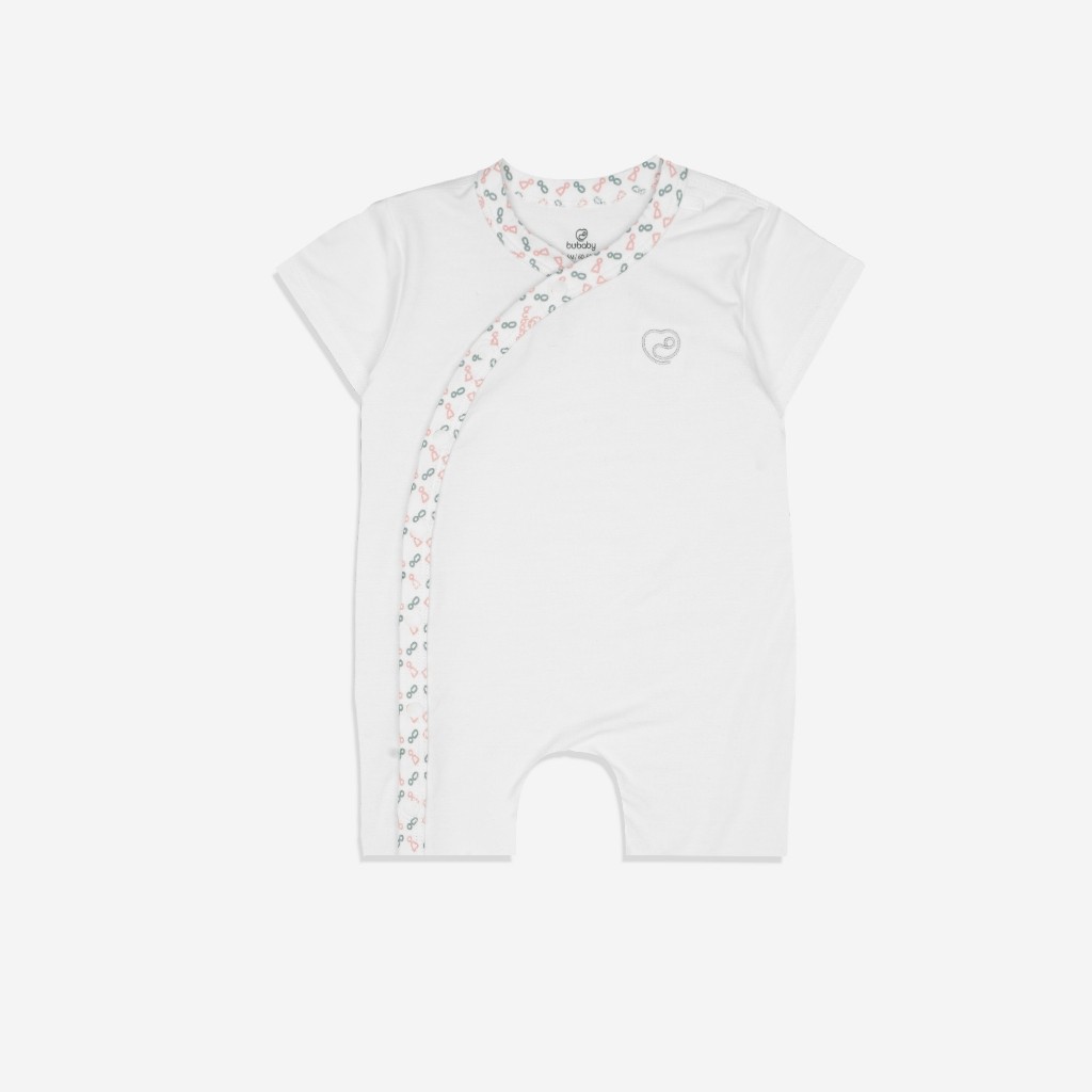 (6-9M-Blue) Body ngắn tay cài chéo Iconic cho bé từ 1-12 tháng chất liệu sợi tre mềm mại - Bambus BBB2308NS