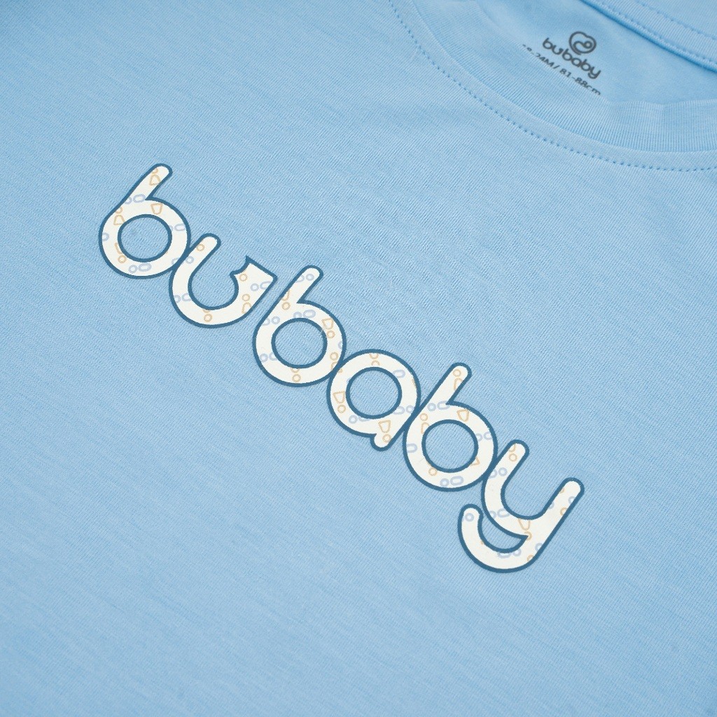 Áo ngắn tay cổ tròn Signature co giãn thoải mái thuận tiện cho bé BuBaby BBC330405 | Quần áo BuBaby chính hãng