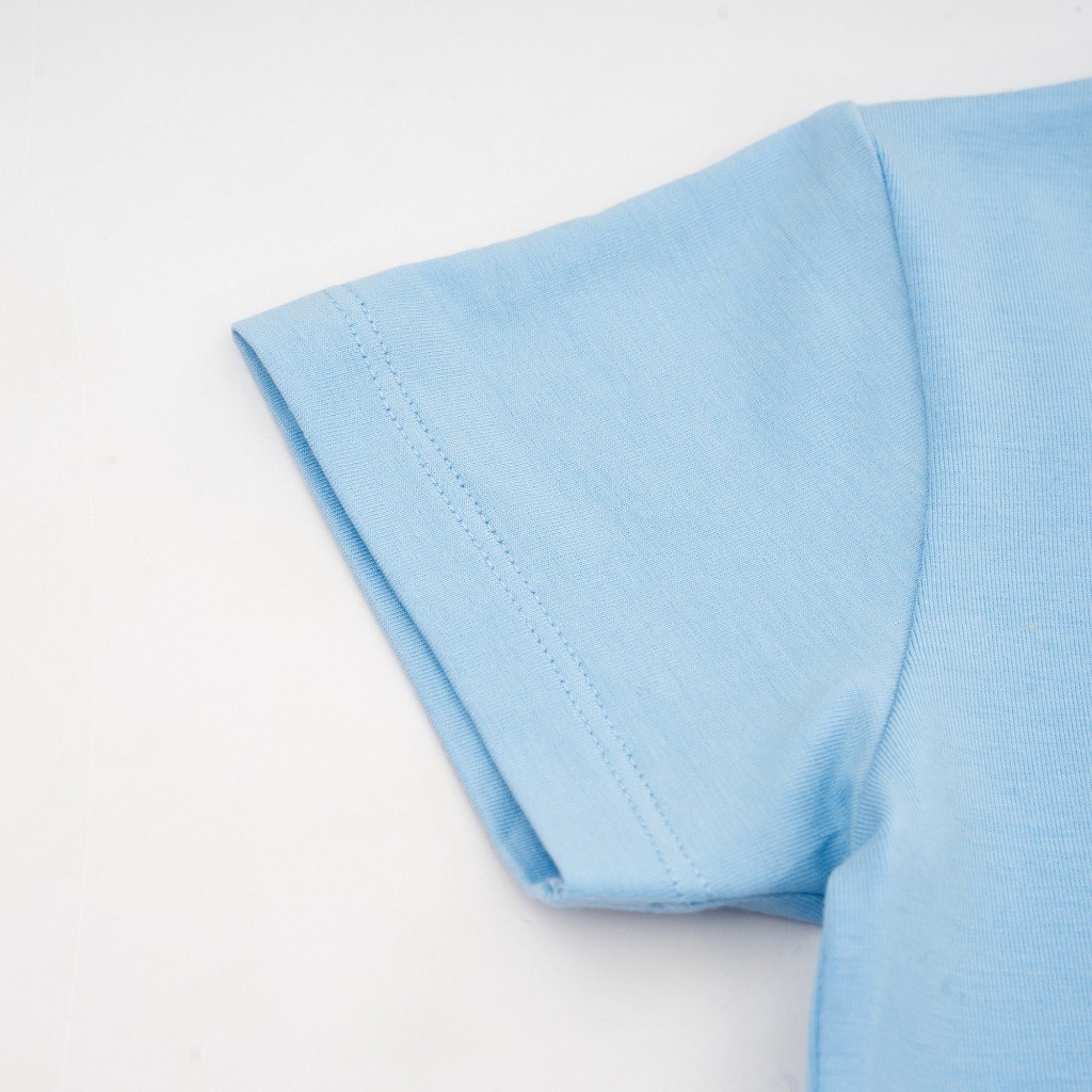 Áo ngắn tay cổ tròn Signature co giãn thoải mái thuận tiện cho bé BuBaby BBC330405 | Quần áo BuBaby chính hãng