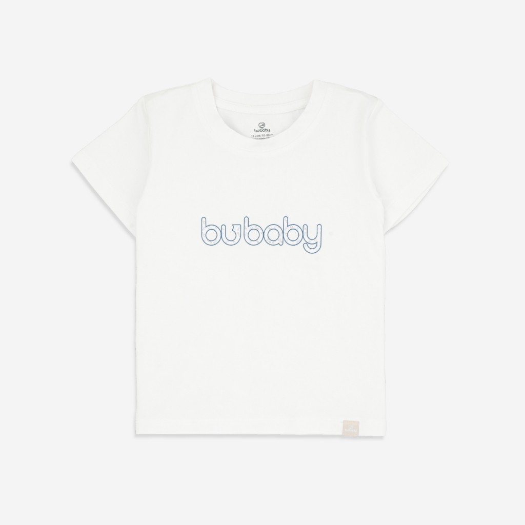 Áo ngắn tay cổ tròn Signature co giãn thoải mái thuận tiện cho bé BuBaby BBC330405 | Quần áo BuBaby chính hãng