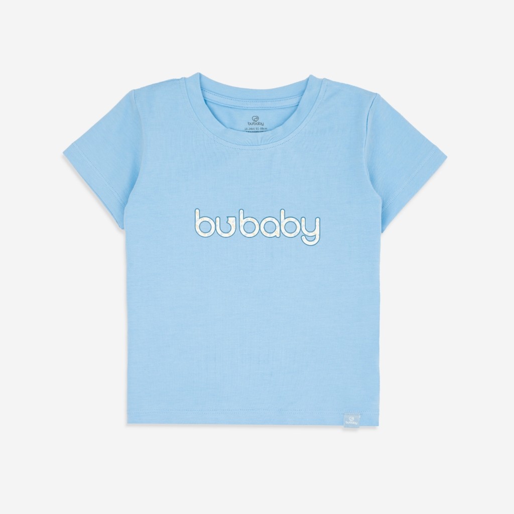 Áo ngắn tay cổ tròn Signature co giãn thoải mái thuận tiện cho bé BuBaby BBC330405 | Quần áo BuBaby chính hãng