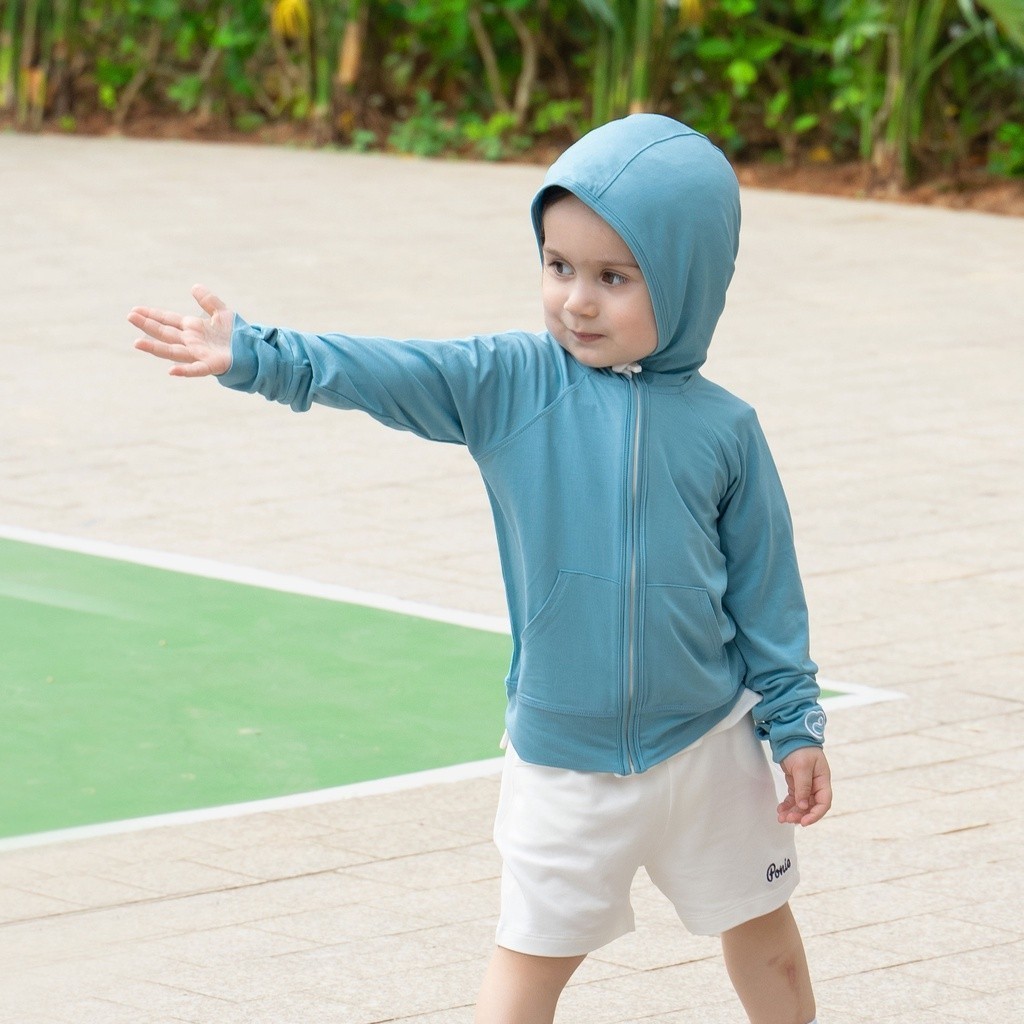 (1Y-5Y) UPF 50+ Áo chống nắng BU Baby sợi tre cho bé, áo chống nắng cho bé BU Baby ngăn chặn 98% tia UV BBB311103