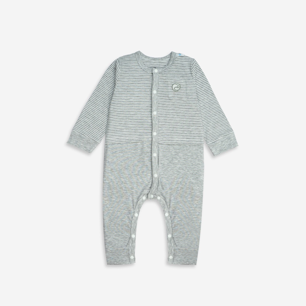 (0-9M) Bodysuit cho bé Sơ Sinh BSR210200 chất Siro Cotton mềm mại - BU baby sơ sinh