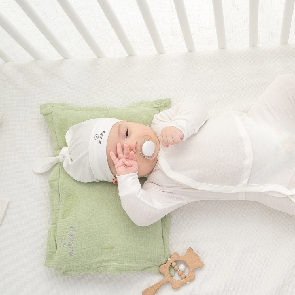 Mũ Sơ Sinh cho bé đáng yêu chất liệu Siro Cotton ASR192400 | Phụ kiện BuBaby chính hãng