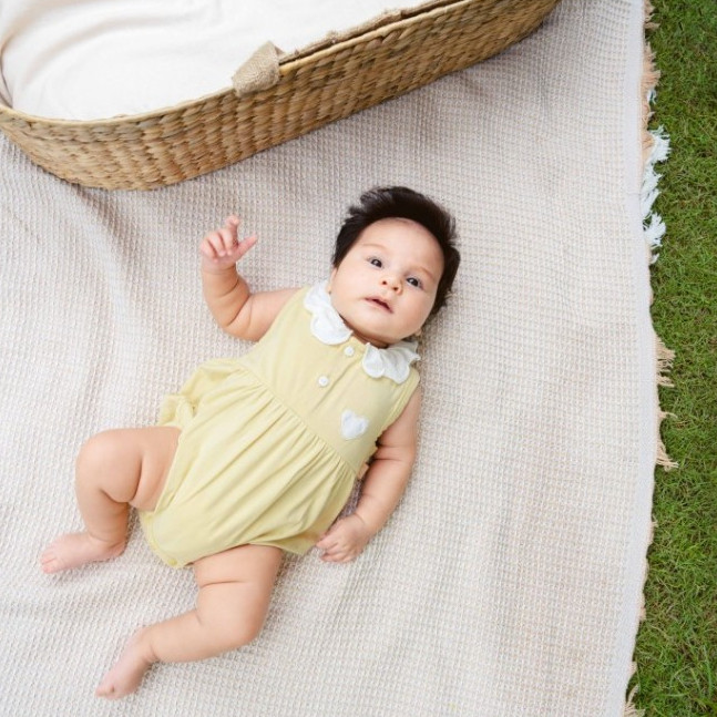 (0-12M) Body chip sát nách bèo cổ BBB243300 - Bu Baby sơ sinh - Bambus Gami