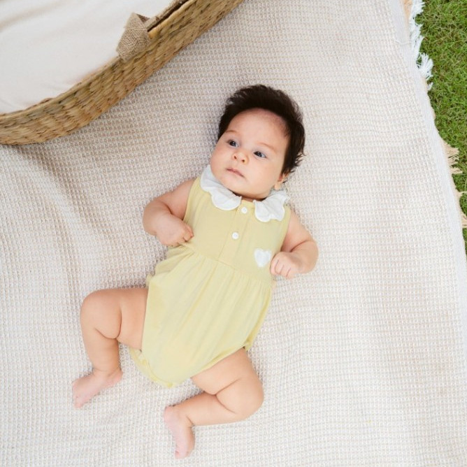 (0-12M) Body chip sát nách bèo cổ BBB243300 - Bu Baby sơ sinh - Bambus Gami