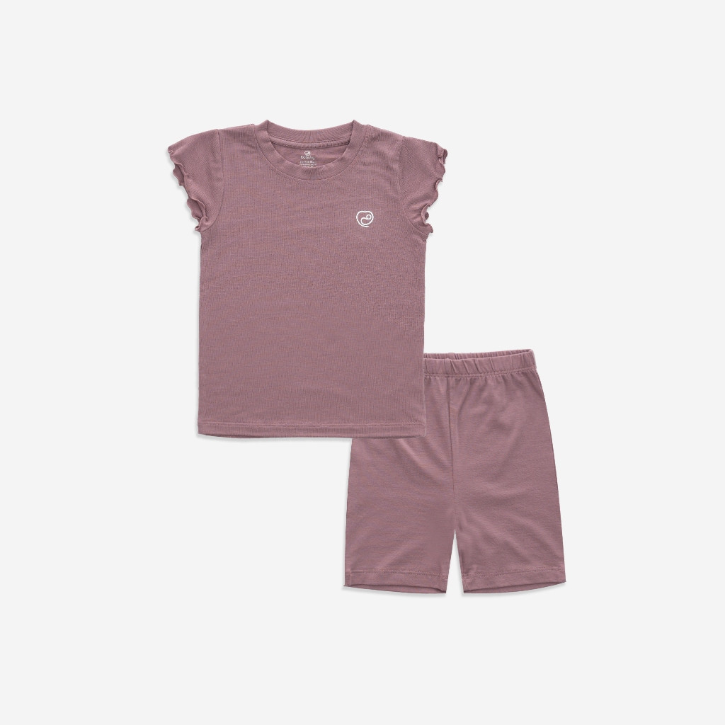 Bộ quần áo bèo tay cổ tròn Siro cho bé gái từ 6 tháng đến 5 tuổi - Siro BSR130402 | Quần áo Bubaby