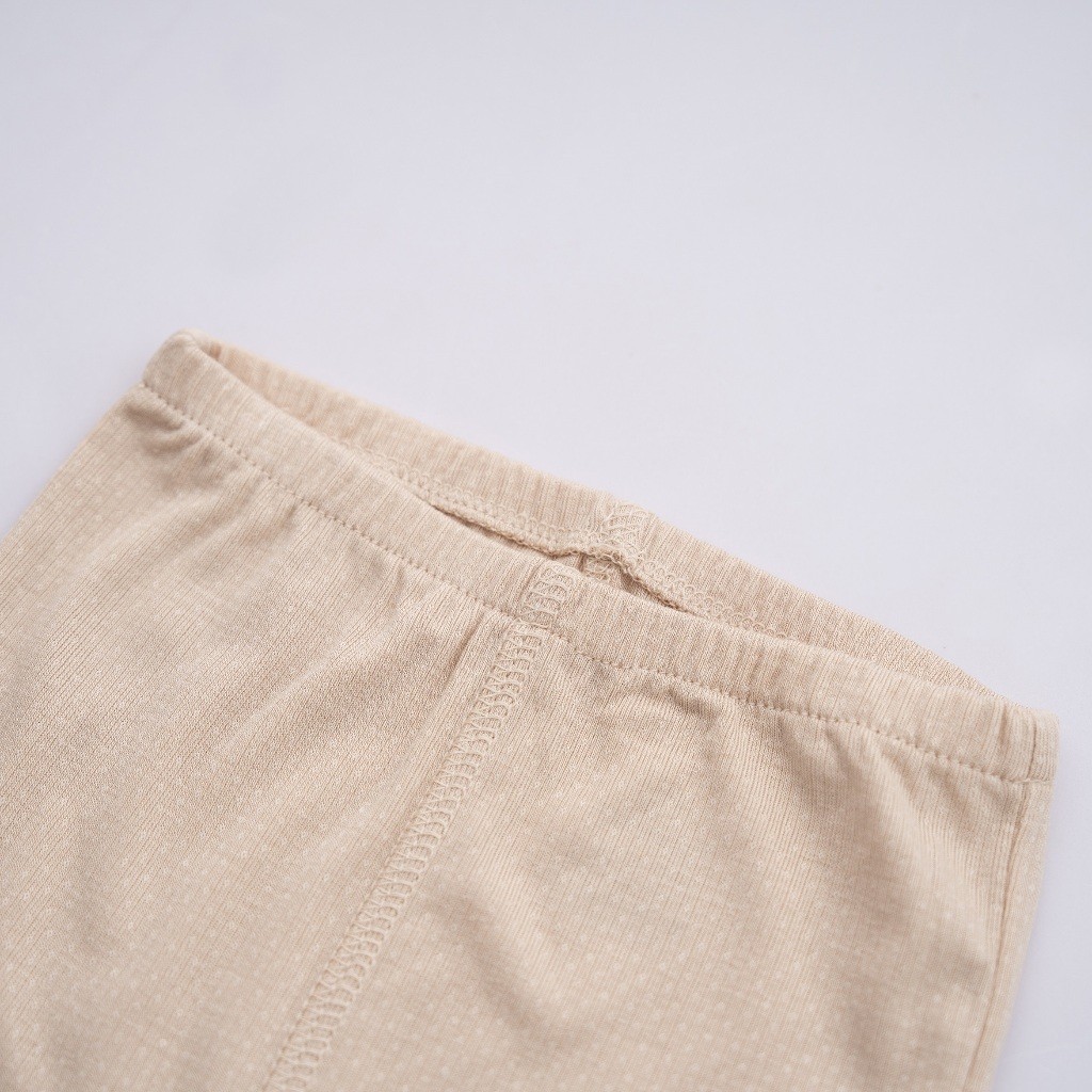 (0-12M) Bộ dài tay cài giữa nhún ngực BSR110203 Siro cho bé sơ sinh - Bubaby sơ sinh