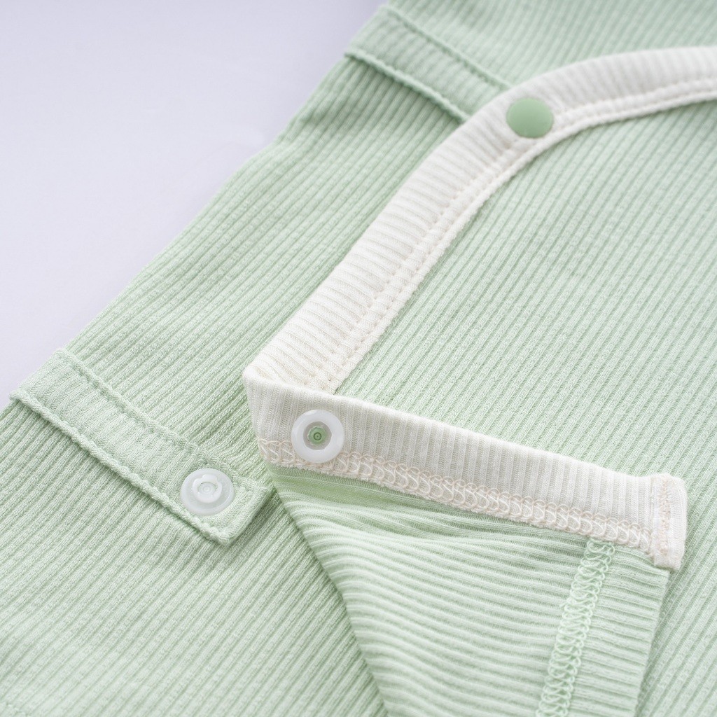 Bộ ngắn tay cài chéo cho bé sơ sinh từ 1 đến 9 tháng tuổi - Siro BSR130801 | Quần áo BuBaby chính hãng