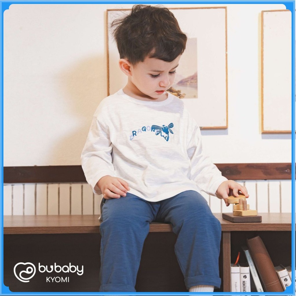 (12M-5Y) Bộ dài tay cho bé - Bộ dài tay cổ tròn cho bé  - Bu baby bé trai - Bubaby bé gái - Quần áo BU Baby chính hãng