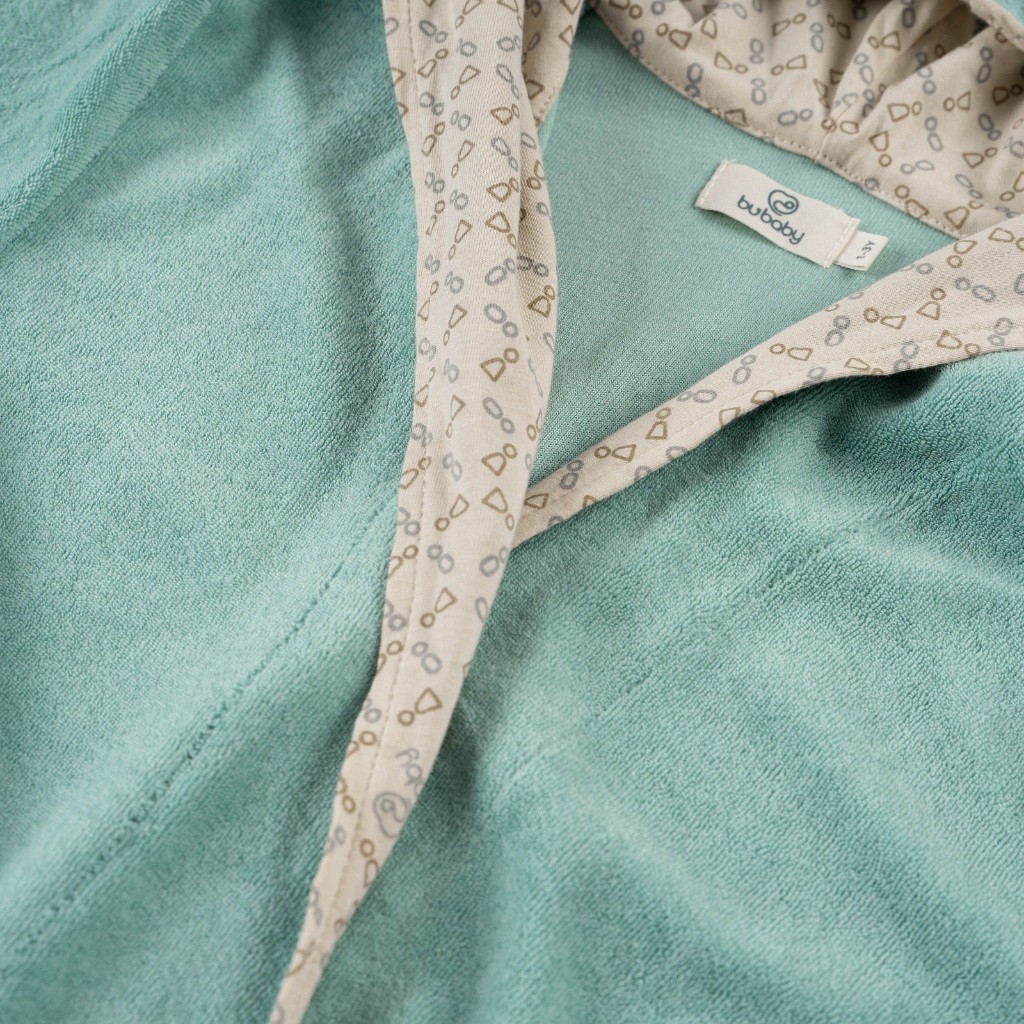 Áo choàng tắm buộc dây chui đầu cho trẻ sơ sinh - Terry Cotton ATR614301- áo choàng tắm cho bé