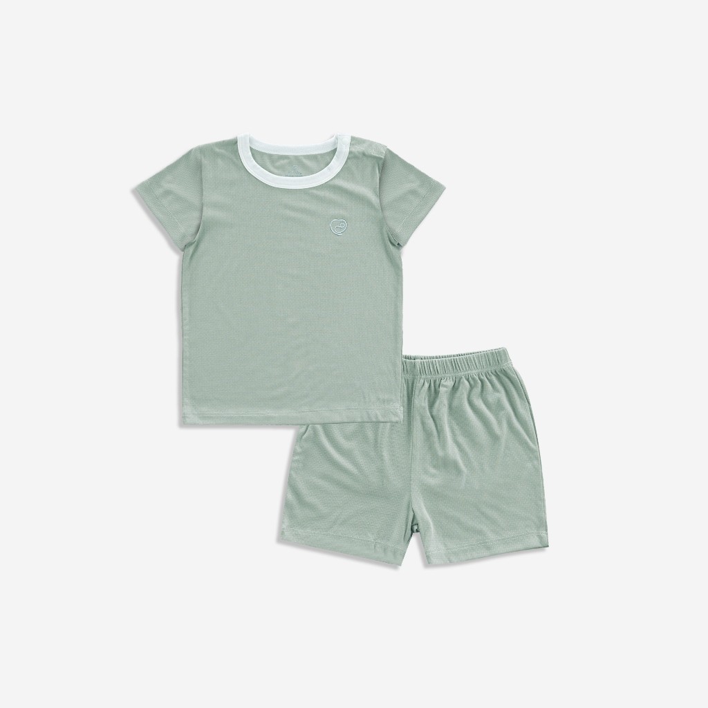 (6M-3Y) Bộ ngắn tay cài vai Siro cho bé BSR130100 - Bu baby bé trai - bu baby bé gái Quần áo BU Baby Siro