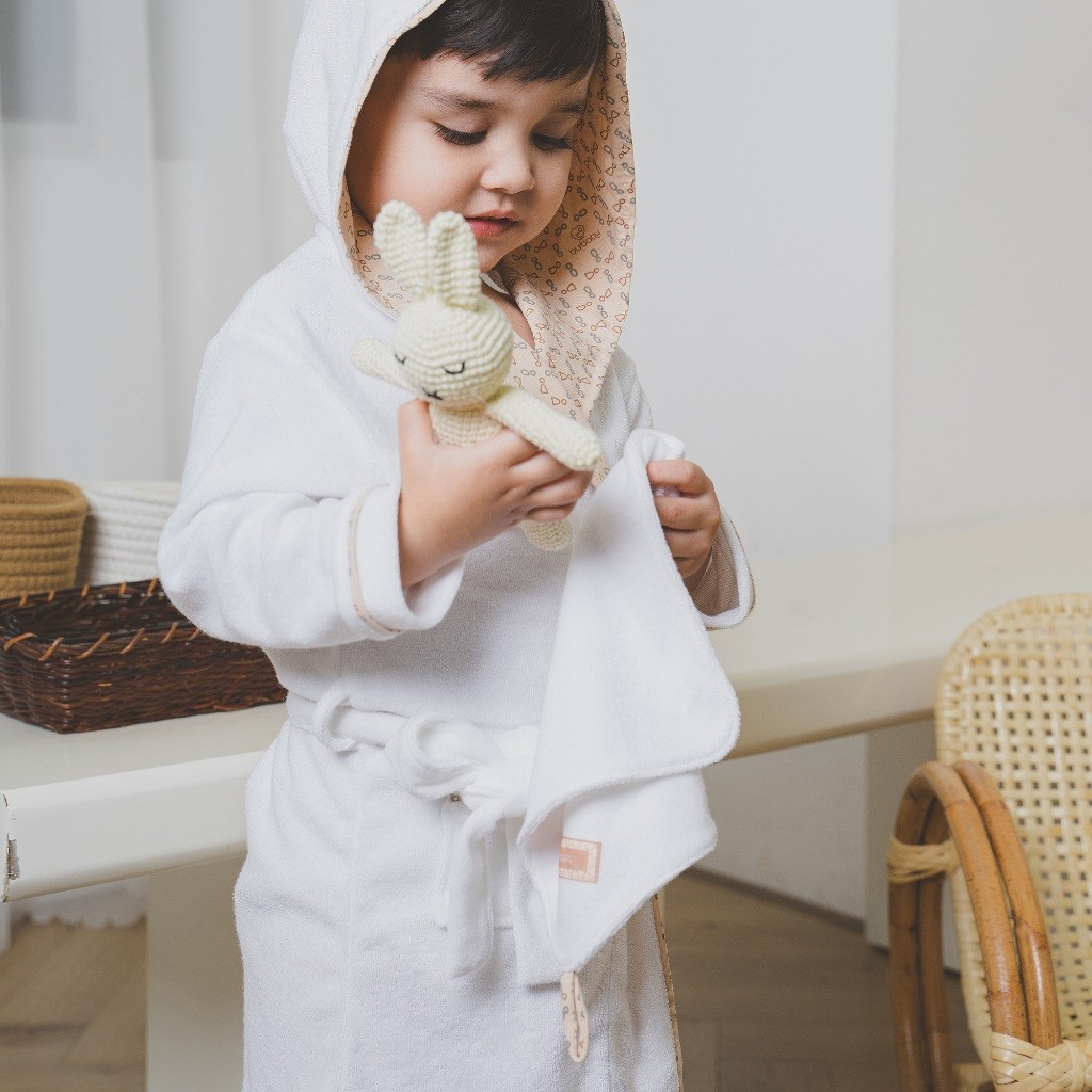 Set 2 Khăn mặt vuông mềm mại cho bé - BU Siro ATR102300 | Phụ kiện BuBaby chính hãng